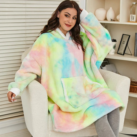 Hoodie Blanket colorful