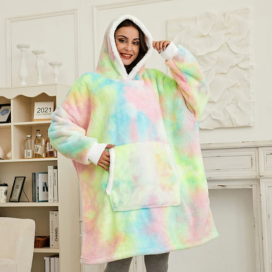 Hoodie Blanket colorful