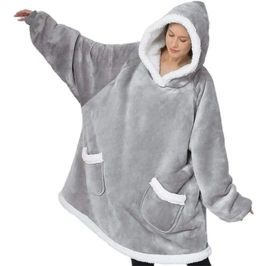 Hoodie Blanket Gray